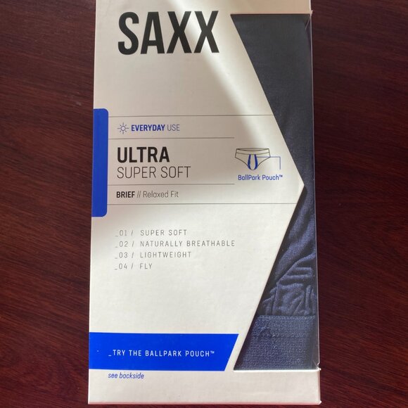 SAXX ULTRA BRIEFS with Fly “Navy" - Picture 2 of 3